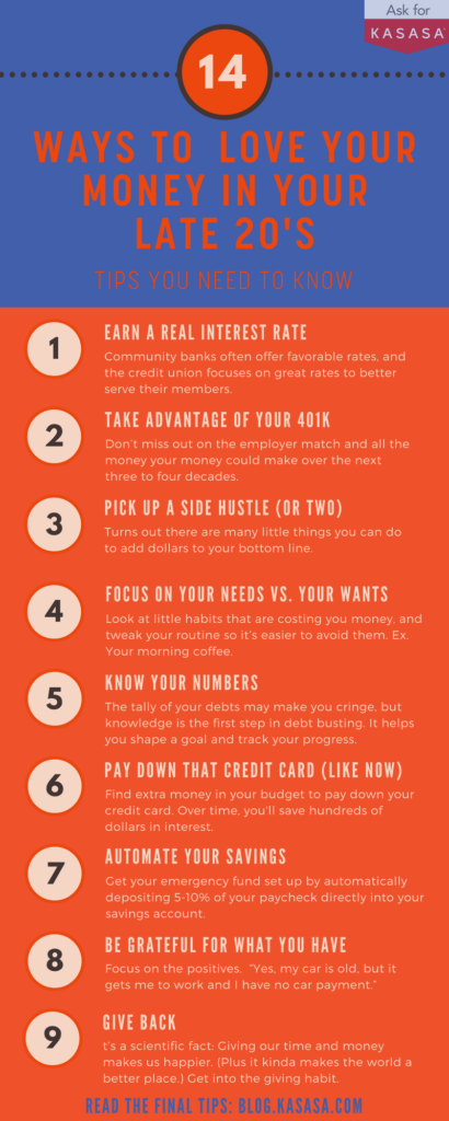 Kasasa-Pinterest-14-Ways-To-Love-Your-Money-In-Your-Late-20s