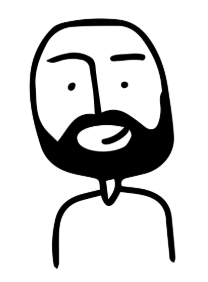 cartoon man drawing