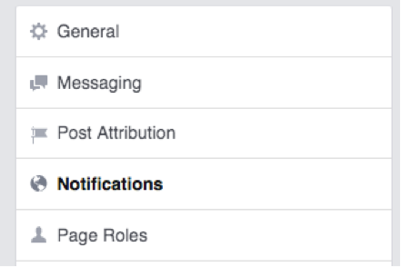 Facebook notifications