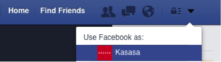 Use Facebook as your page